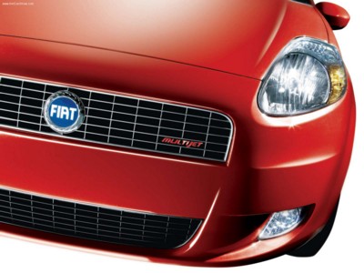 Fiat Grande Punto 2005 metal framed poster