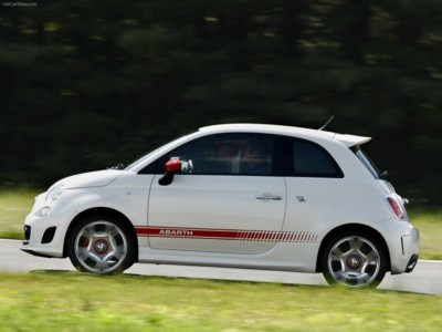 Fiat 500 Abarth 2009 Poster with Hanger