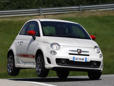 Fiat 500 Abarth 2009 canvas poster