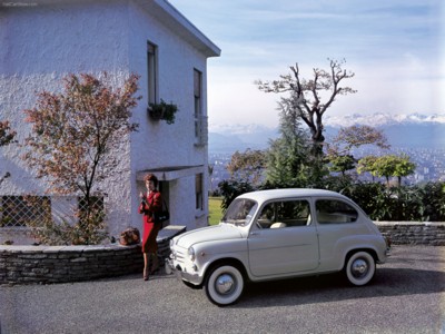 Fiat 600 1955 tote bag
