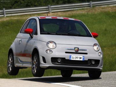 Fiat 500 Abarth 2009 Poster with Hanger