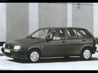 Fiat Tipo 1990 wooden framed poster