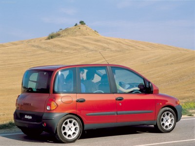 Fiat Multipla 2002 metal framed poster