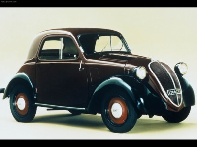 Fiat Topolino 500 1936 wooden framed poster