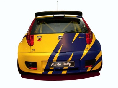 Fiat Punto Rally 2004 wooden framed poster