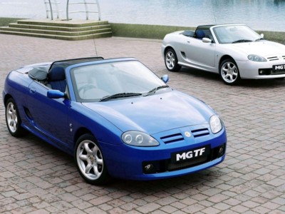 MG TF Cool Blue SE 2003 Poster with Hanger