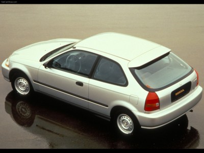 Honda Civic Hatchback 1995 Poster with Hanger