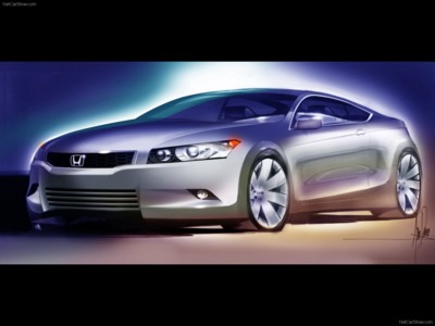 Honda Accord Coupe Concept 2007 Poster with Hanger
