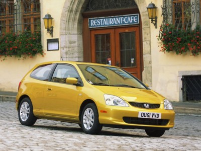 Honda Civic Si 2002 Poster with Hanger