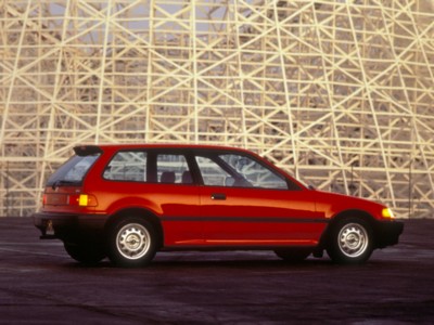 Honda Civic Hatchback 1988 canvas poster