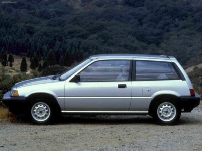 Honda Civic Hatchback 1985 tote bag