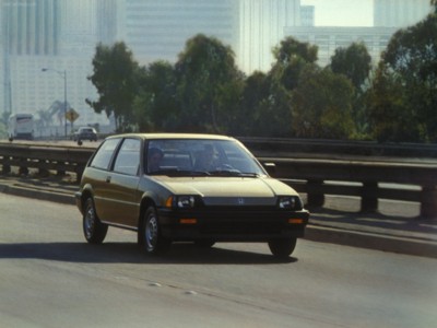 Honda Civic Hatchback 1985 Poster with Hanger