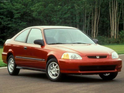 Honda Civic Coupe 1995 Poster with Hanger