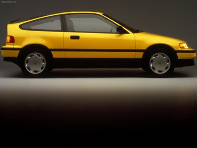 Honda Civic CRX Si 1988 canvas poster