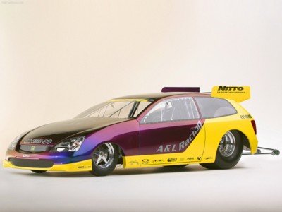 Honda Pro Drag Civic Si Concept 2003 Poster with Hanger