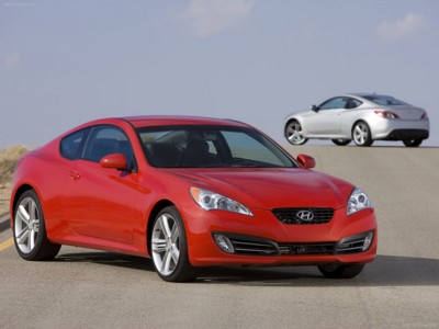 Hyundai Genesis Coupe 2010 Poster with Hanger