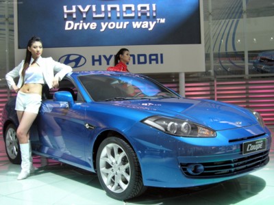 Hyundai Coupe 2007 tote bag
