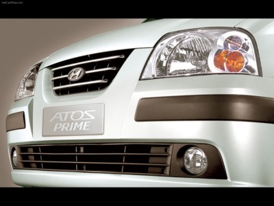 Hyundai Atos Prime 2004 metal framed poster