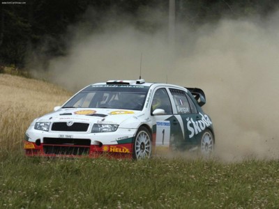 Skoda Fabia WRC 05 2005 Poster with Hanger