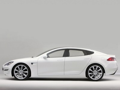 Tesla Model S Concept 2009 tote bag