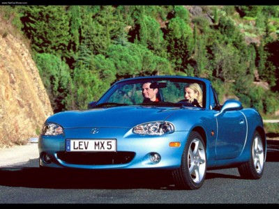 Mazda MX5 2000 Poster with Hanger