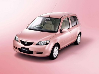 Mazda Demio Stardust Pink Limited Edition 2003 Poster with Hanger