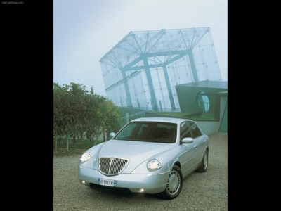 Lancia Thesis 2002 wooden framed poster