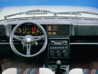 Lancia Delta HF 4WD 1986 wooden framed poster