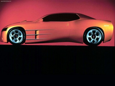 Pontiac GTO Concept 1999 wooden framed poster