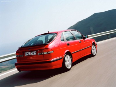 Saab 9-3 2002 Poster with Hanger