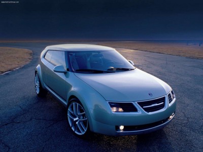 Saab 9-3X Concept Car 2002 Poster with Hanger