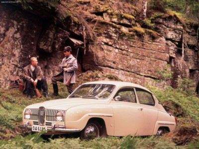 Saab 96 1967 Poster with Hanger