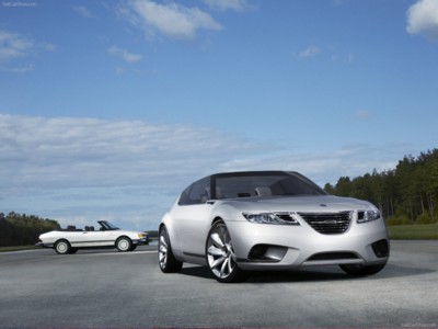 Saab 9-X Air BioHybrid Concept 2008 Poster with Hanger