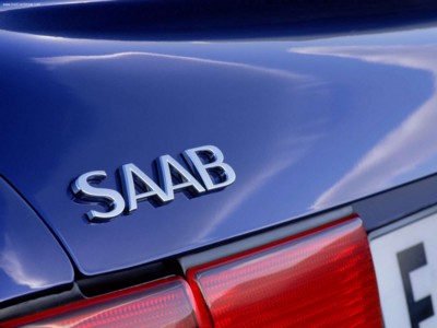 Saab 9-3 Coupe 1998 metal framed poster