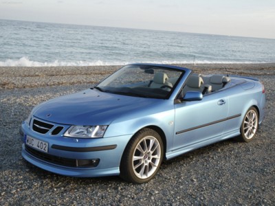 Saab 9-3 Convertible 20 Years Edition 2006 Poster with Hanger