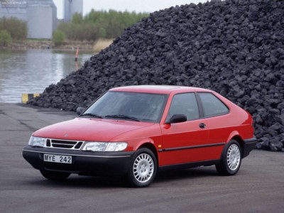 Saab 900 Coupe 1997 poster