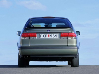 Saab 9-3 Coupe 1998 Poster with Hanger