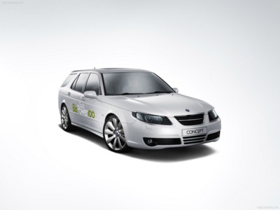 Saab BioPower 100 Concept 2007 Poster with Hanger