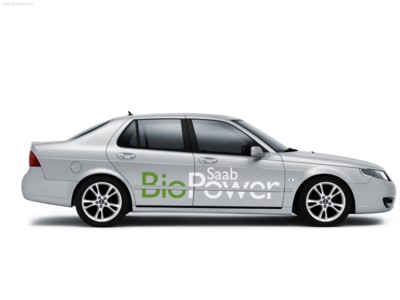 Saab 9-5 Saloon BioPower 2006 Poster with Hanger