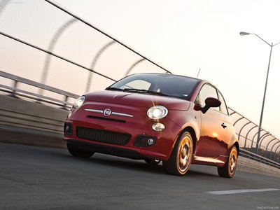 Fiat 500 Sport 2011 Poster with Hanger