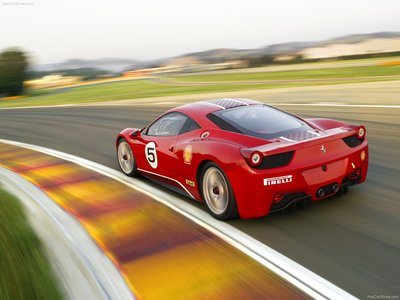 Ferrari 458 Challenge 2011 canvas poster