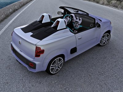 Fiat Uno Cabrio Concept 2010 tote bag