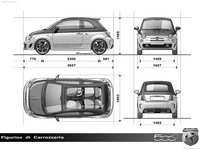 Fiat 500C Abarth 2011 Mouse Pad 684091