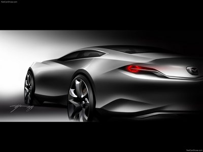 Mazda Shinari Concept 2010 metal framed poster