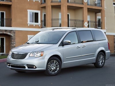 Chrysler Town and Country 2011 wooden framed poster