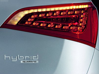 Audi Q5 Hybrid quattro 2012 wooden framed poster