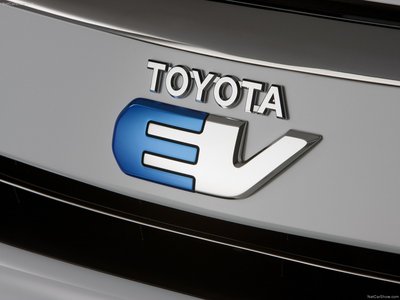 Toyota RAV4 EV Concept 2010 wooden framed poster