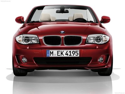 BMW 1-Series Convertible 2012 wooden framed poster
