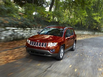 Jeep Compass 2011 wooden framed poster