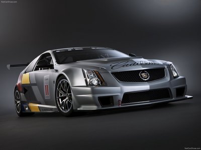 Cadillac CTS-V Coupe Race Car 2011 metal framed poster